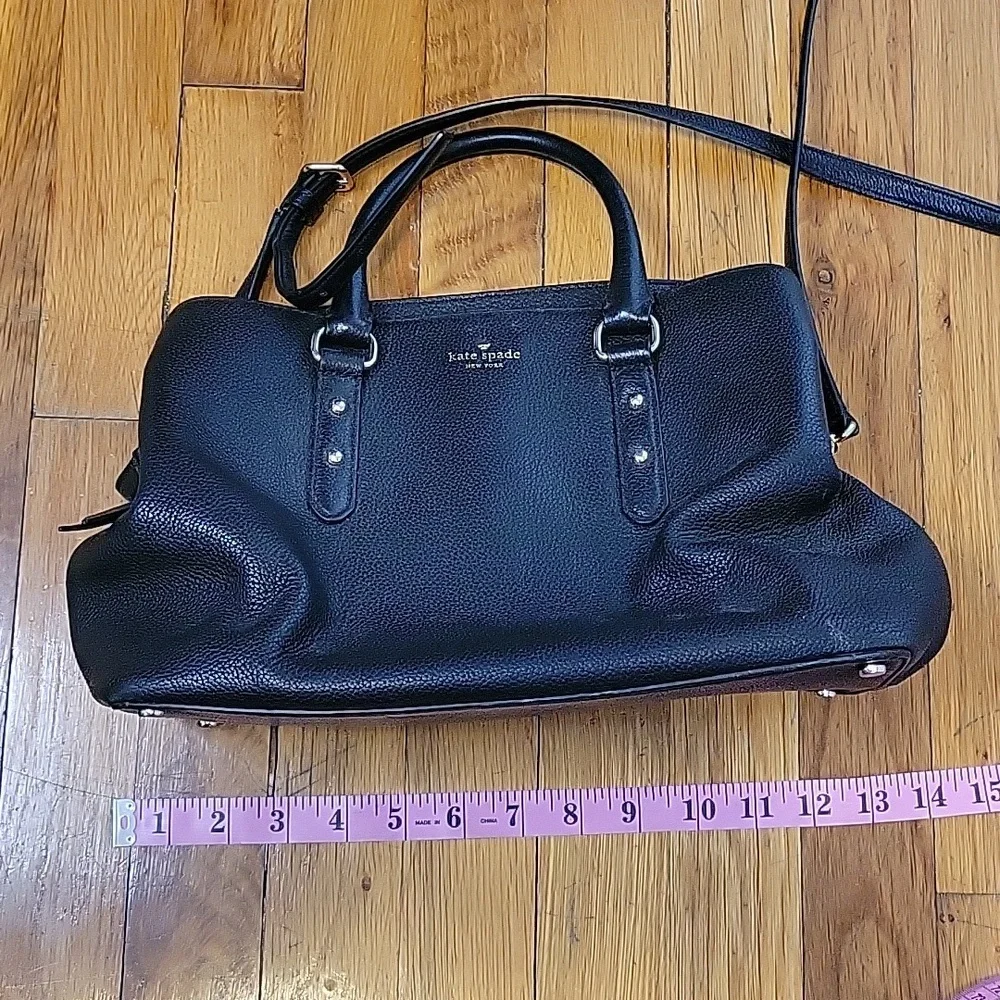 Kate Spade Black Larchmont Avenue Evangelie Satchel